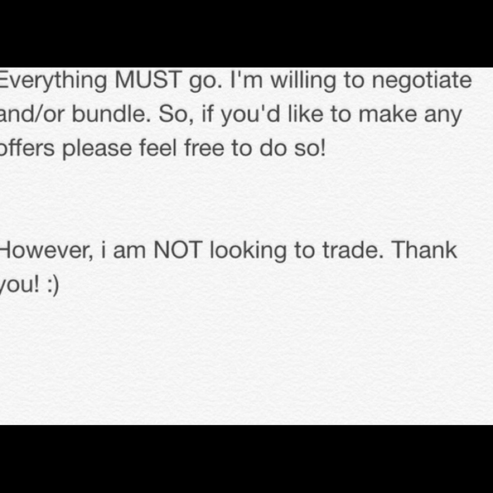 EVERYTHING MUST GO!